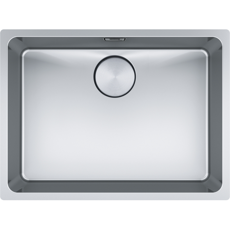 Franke Mythos MYX 110-55 Undermount 1 Bowl Stainless Steel Kitchen Sink — dimensions drawing