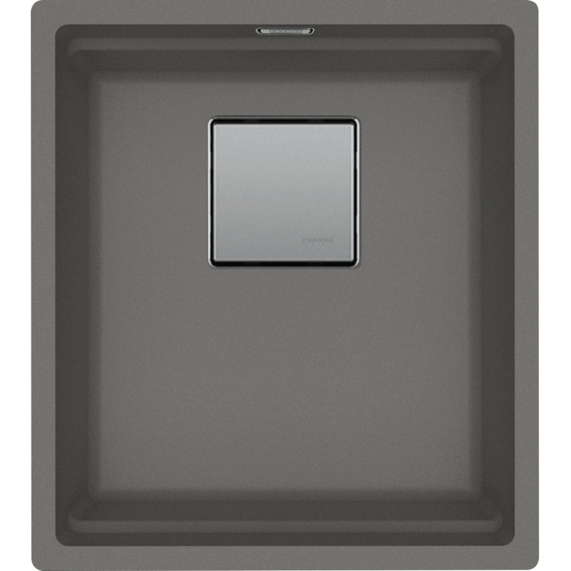 Franke Kubus KNG 110-37 Granite Undermount 1 Bowl Stone Grey Kitchen Sink — dimensions drawing