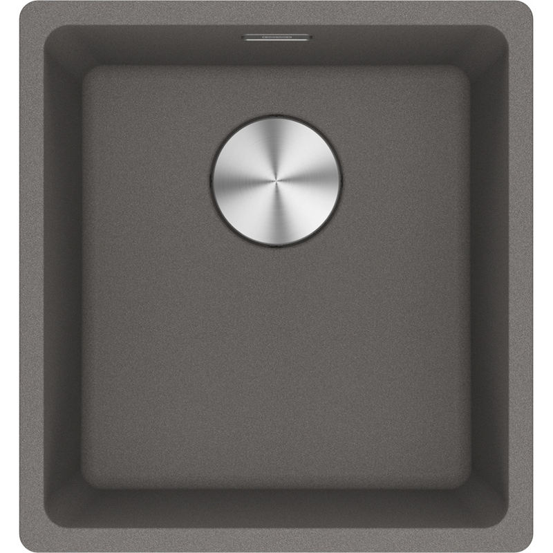Franke Maris MRG 110-37 Granite Undermount 1 Bowl Stone Grey Kitchen Sink — dimensions drawing