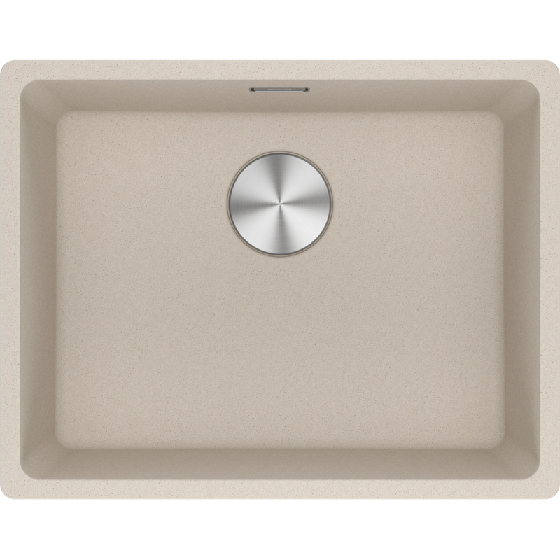 Franke Maris MRG 110-52 Granite Undermount 1 Bowl Coffee Kitchen Sink — dimensions drawing
