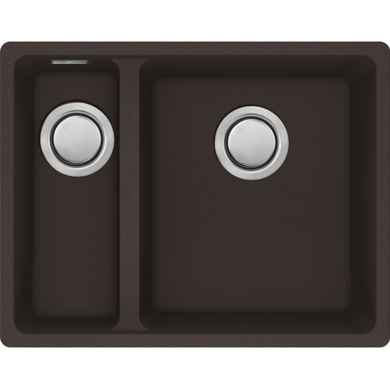 Carron Phoenix Haven 150 Granite 1.5 Bowl Matt Black Kitchen Sink Inset — dimensions drawing