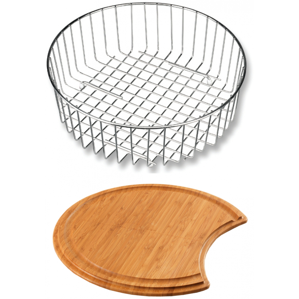 Carron Phoenix Carisma 400 Accessory Set Chopping Board & Drainer 112.0073.247 — dimensions drawing