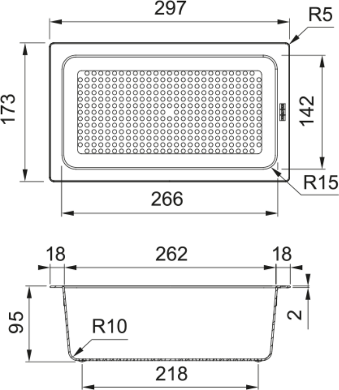 Franke All In Pack 3 Kitchen Sink Accessory Kit Maris Board Colander — dimensions drawing