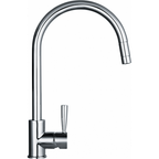 Franke Fuji Chrome Pull Out Nozzle Kitchen Tap Brass J-Spout 389mm — dimensions drawing