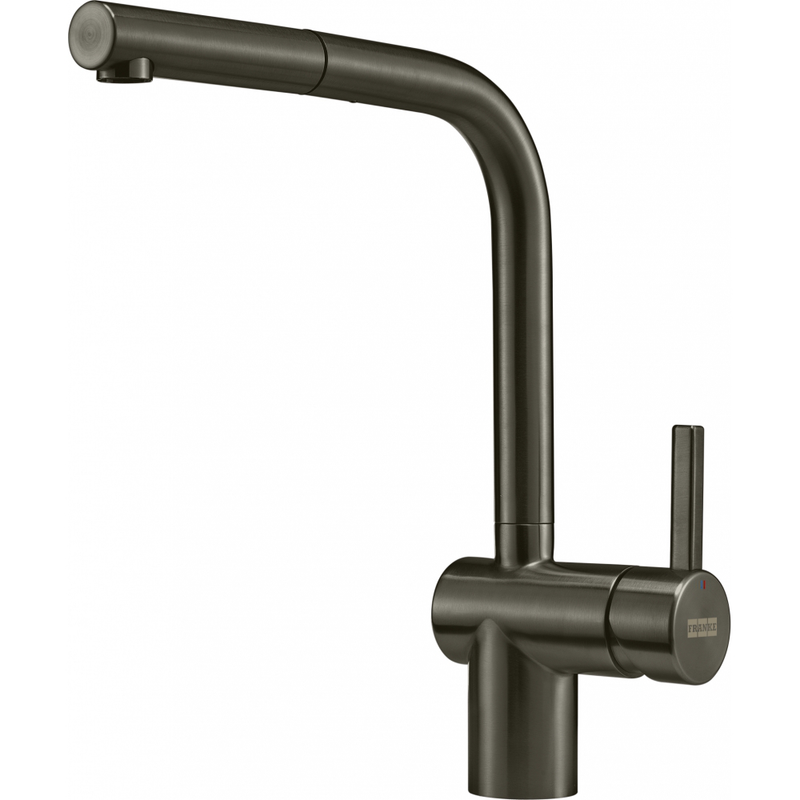 Franke Atlas Neo Anthracite Pull Out Nozzle Kitchen Tap Stainless Steel — dimensions drawing