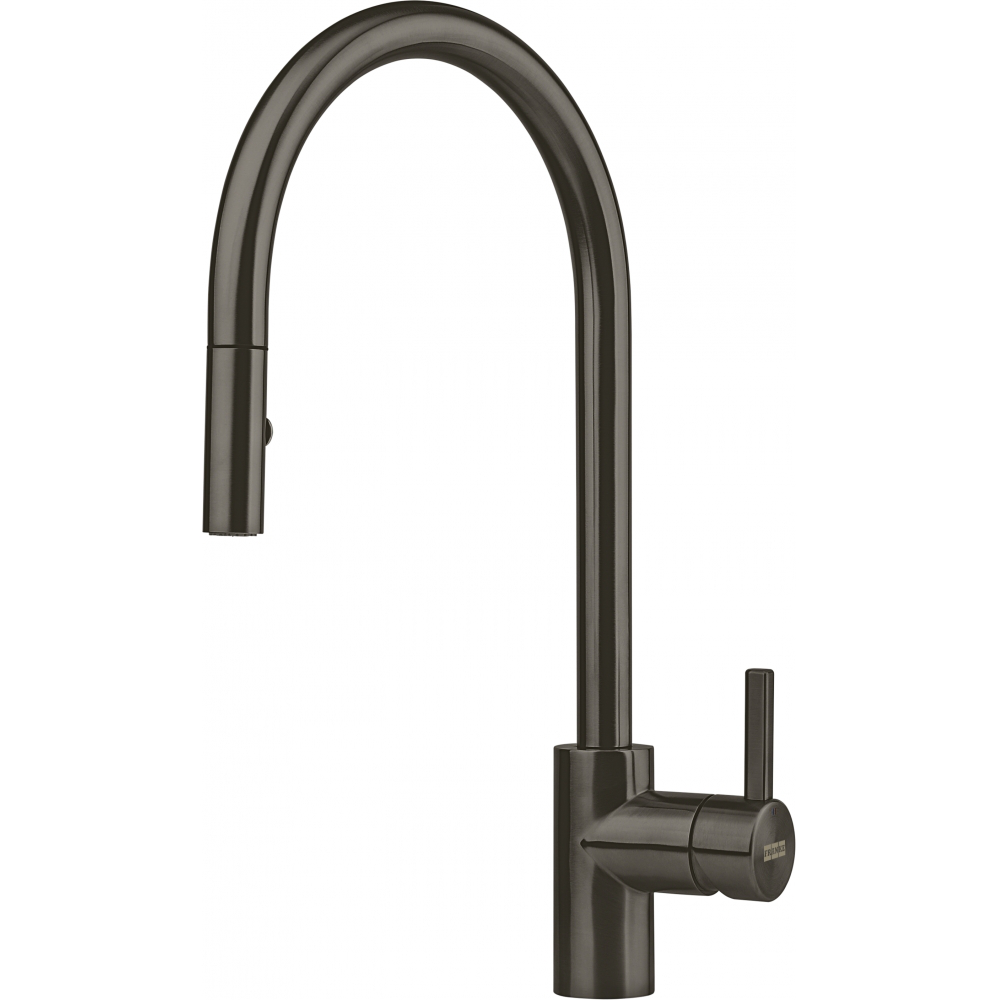 Franke Eos Neo Anthracite Pull Down Spray Kitchen Tap Stainless Steel — dimensions drawing