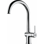 Franke Active Chrome Single Lever Kitchen Tap Brass J-Spout Swivel 388mm — dimensions drawing
