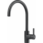 Franke Eos Neo Industrial Black Single Lever Kitchen Tap Stainless Steel — dimensions drawing