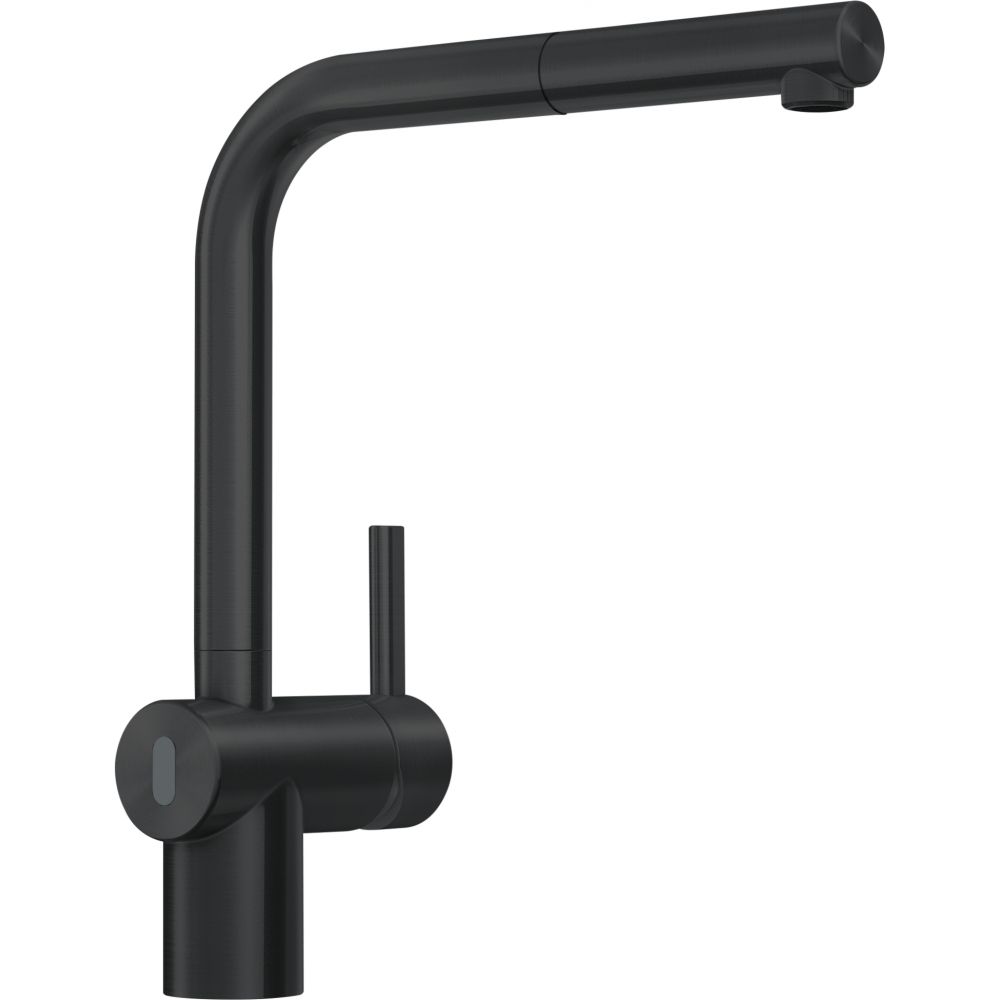 Franke Atlas Neo Sensor Industrial Black Pull Out Kitchen Tap Stainless — dimensions drawing