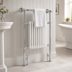 Burford Traditional Towel Rail Radiator - Chrome