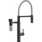 Franke Vital Capsule 3-in-1 Filter Semi-Pro Tap Industrial Black Kitchen — dimensions drawing