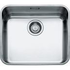 Franke Largo LAX 110-45 Undermount 1 Bowl Stainless Steel Kitchen Sink — dimensions drawing