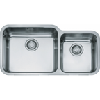 Franke Largo LAX 120 Undermount 2 Bowl Stainless Steel Kitchen Sink 45-30 — dimensions drawing