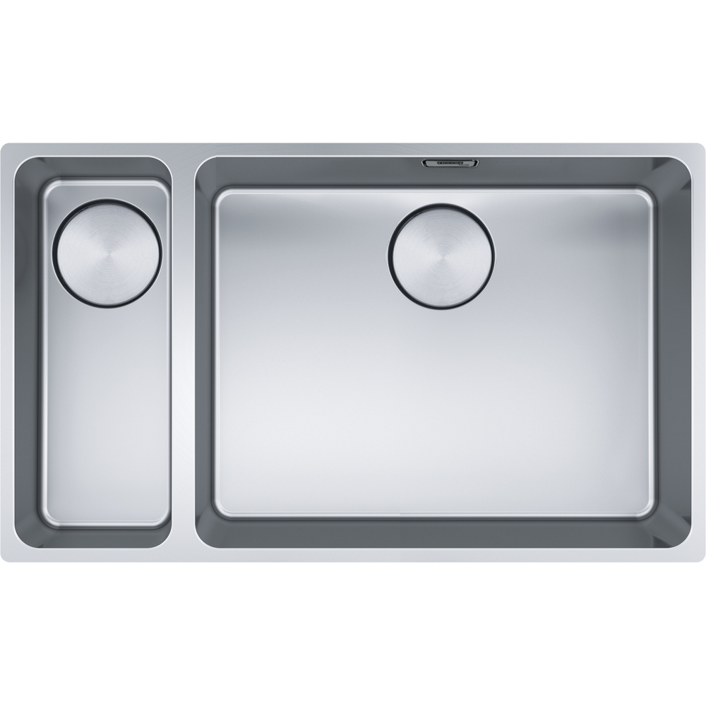 Franke Mythos MYX 160 Undermount 1.5 Bowl Stainless Steel Kitchen Sink LH — dimensions drawing