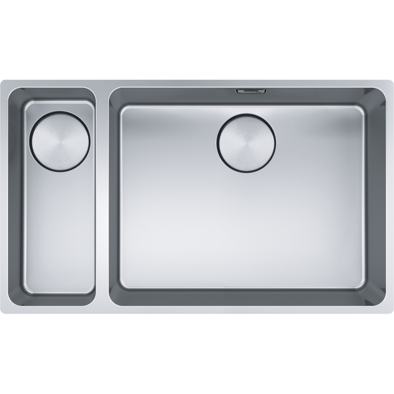 Franke Mythos MYX 160 Undermount 1.5 Bowl Stainless Steel Kitchen Sink LH — dimensions drawing
