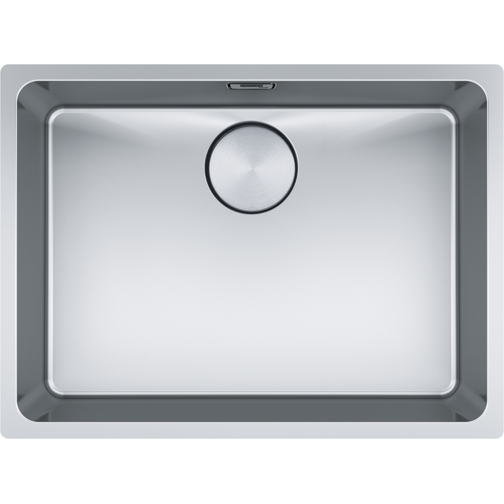 Franke Mythos MYX 110-55 Undermount 1 Bowl Stainless Steel Kitchen Sink — dimensions drawing