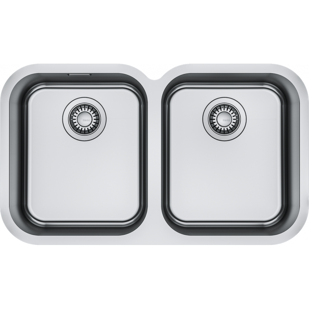 Franke Smart SRX 120 Undermount 2 Bowl Stainless Steel Kitchen Sink 34-34 — dimensions drawing