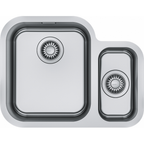Franke Smart SRX 160 Undermount 1.5 Bowl Stainless Steel Kitchen Sink RH — dimensions drawing