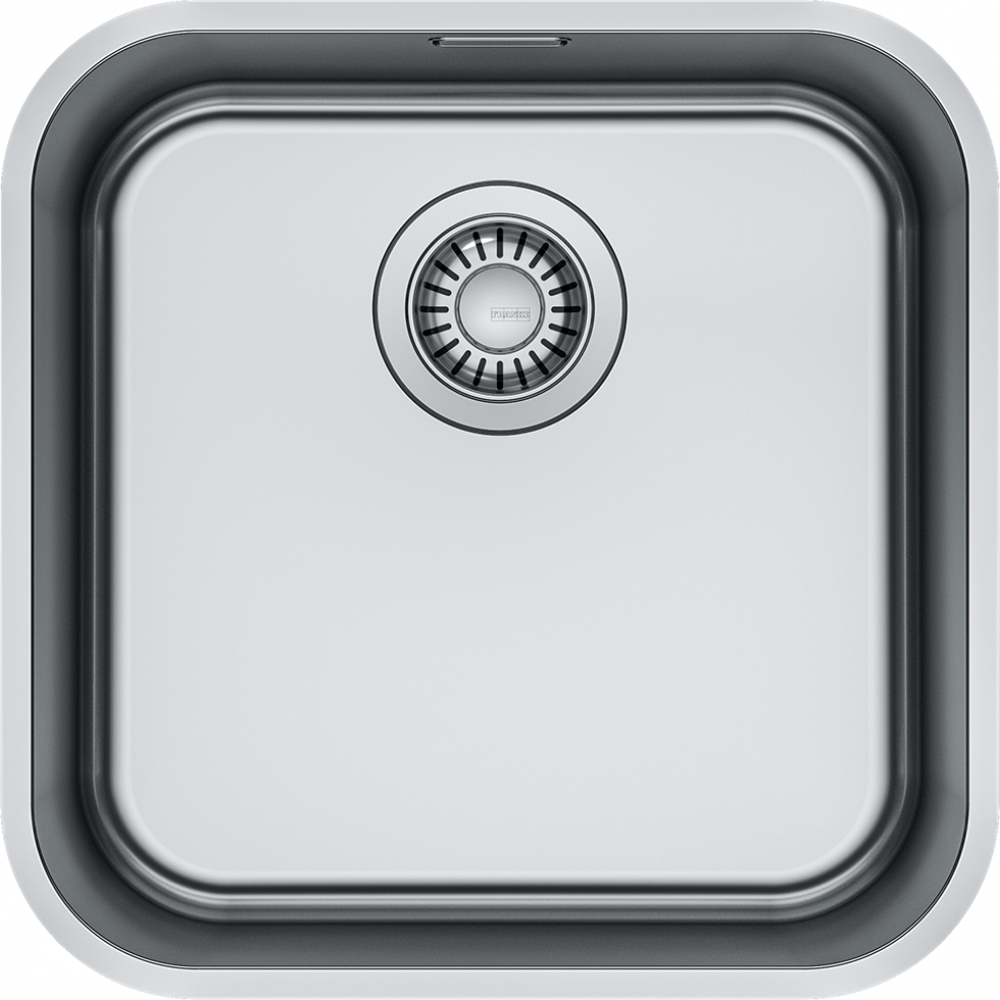Franke Smart SRX 110-40 Undermount 1 Bowl Stainless Steel Kitchen Sink — dimensions drawing