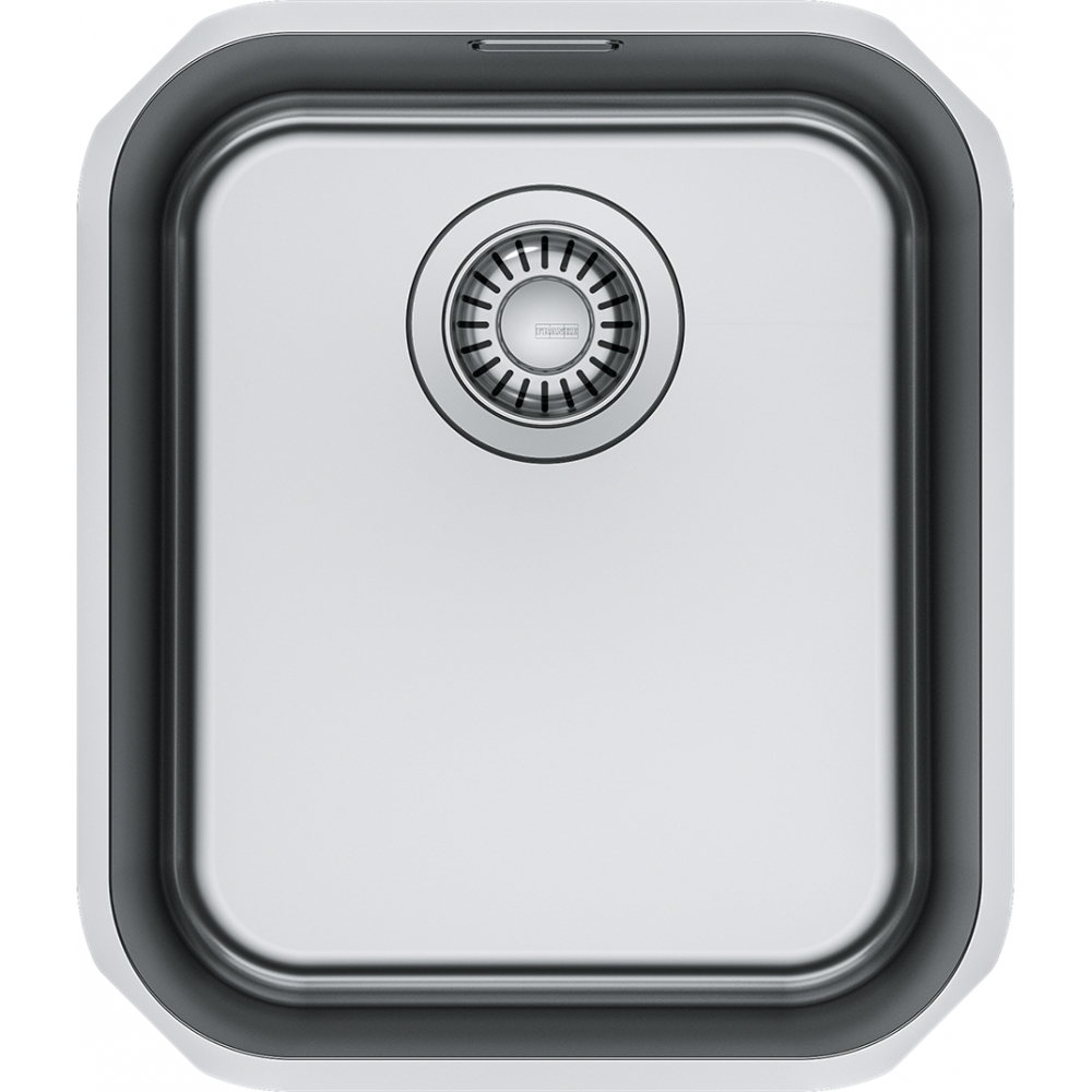 Franke Smart SRX 110-34 Undermount 1 Bowl Stainless Steel Kitchen Sink — dimensions drawing