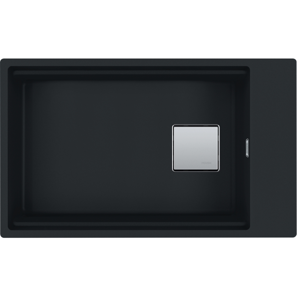 Franke Kubus KNG 110-62 Granite Undermount 1 Bowl Matt Black Kitchen Sink — dimensions drawing