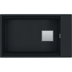 Franke Kubus KNG 110-62 Granite Undermount 1 Bowl Matt Black Kitchen Sink — dimensions drawing