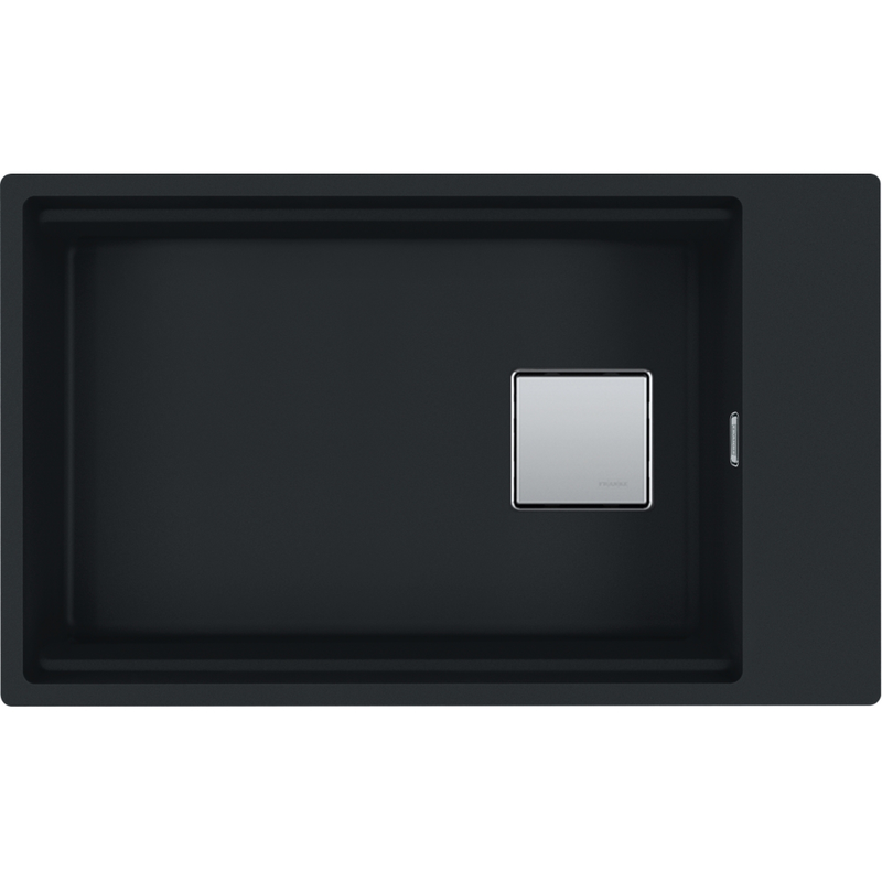 Franke Kubus KNG 110-62 Granite Undermount 1 Bowl Matt Black Kitchen Sink — dimensions drawing