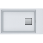 Franke Kubus KNG 110-62 Granite Undermount 1 Bowl Polar White Kitchen Sink — dimensions drawing
