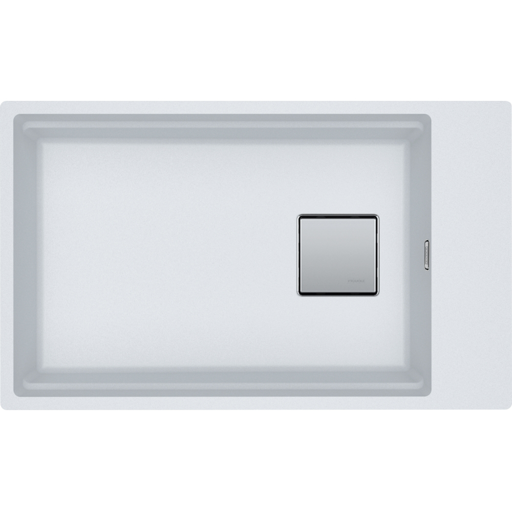 Franke Kubus KNG 110-62 Granite Undermount 1 Bowl Polar White Kitchen Sink — dimensions drawing