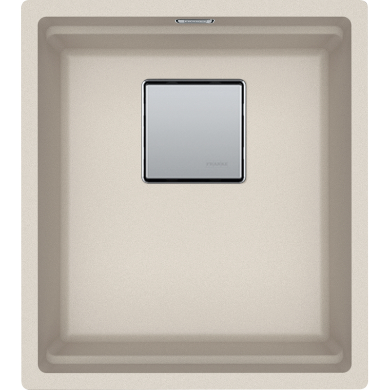 Franke Kubus KNG 110-37 Granite Undermount 1 Bowl Coffee Kitchen Sink — dimensions drawing