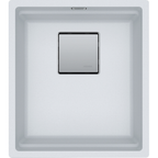 Franke Kubus KNG 110-37 Granite Undermount 1 Bowl Polar White Kitchen Sink — dimensions drawing