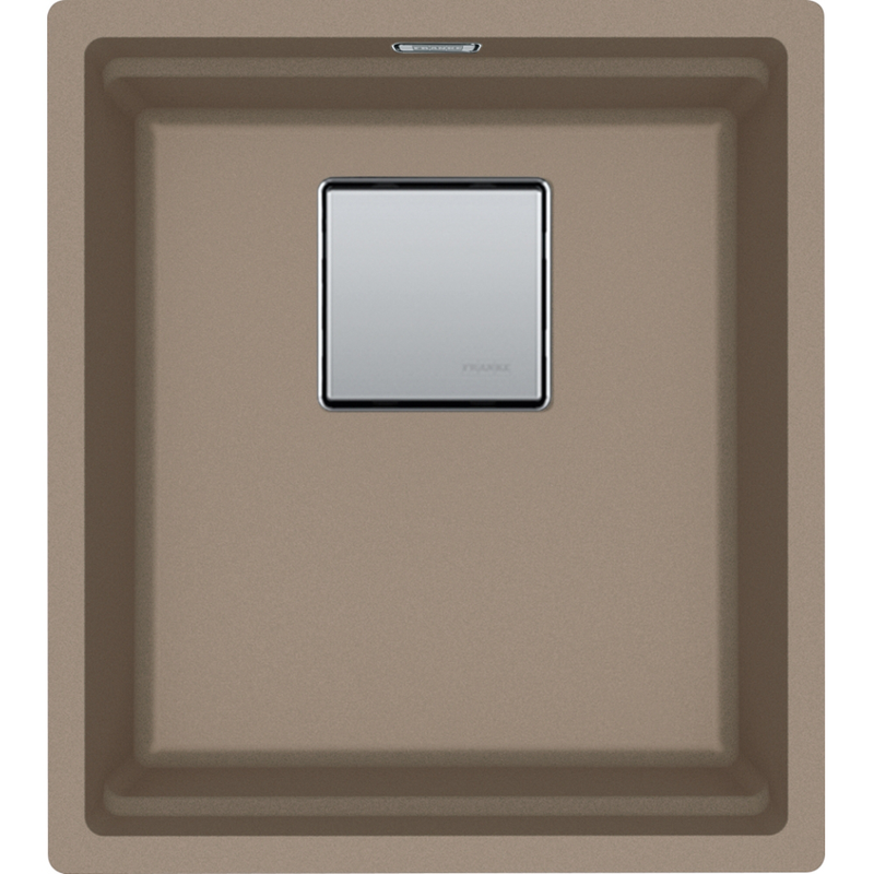 Franke Kubus KNG 110-37 Granite Undermount 1 Bowl Oyster Kitchen Sink — dimensions drawing
