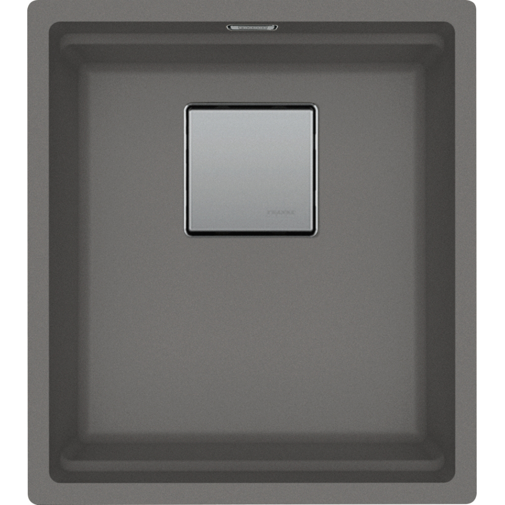Franke Kubus KNG 110-37 Granite Undermount 1 Bowl Stone Grey Kitchen Sink — dimensions drawing