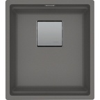 Franke Kubus KNG 110-37 Granite Undermount 1 Bowl Stone Grey Kitchen Sink — dimensions drawing