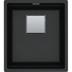 Franke Kubus KNG 110-37 Granite Undermount 1 Bowl Onyx Black Kitchen Sink — dimensions drawing