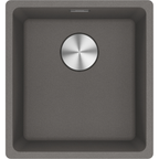 Franke Maris MRG 110-37 Granite Undermount 1 Bowl Stone Grey Kitchen Sink — dimensions drawing