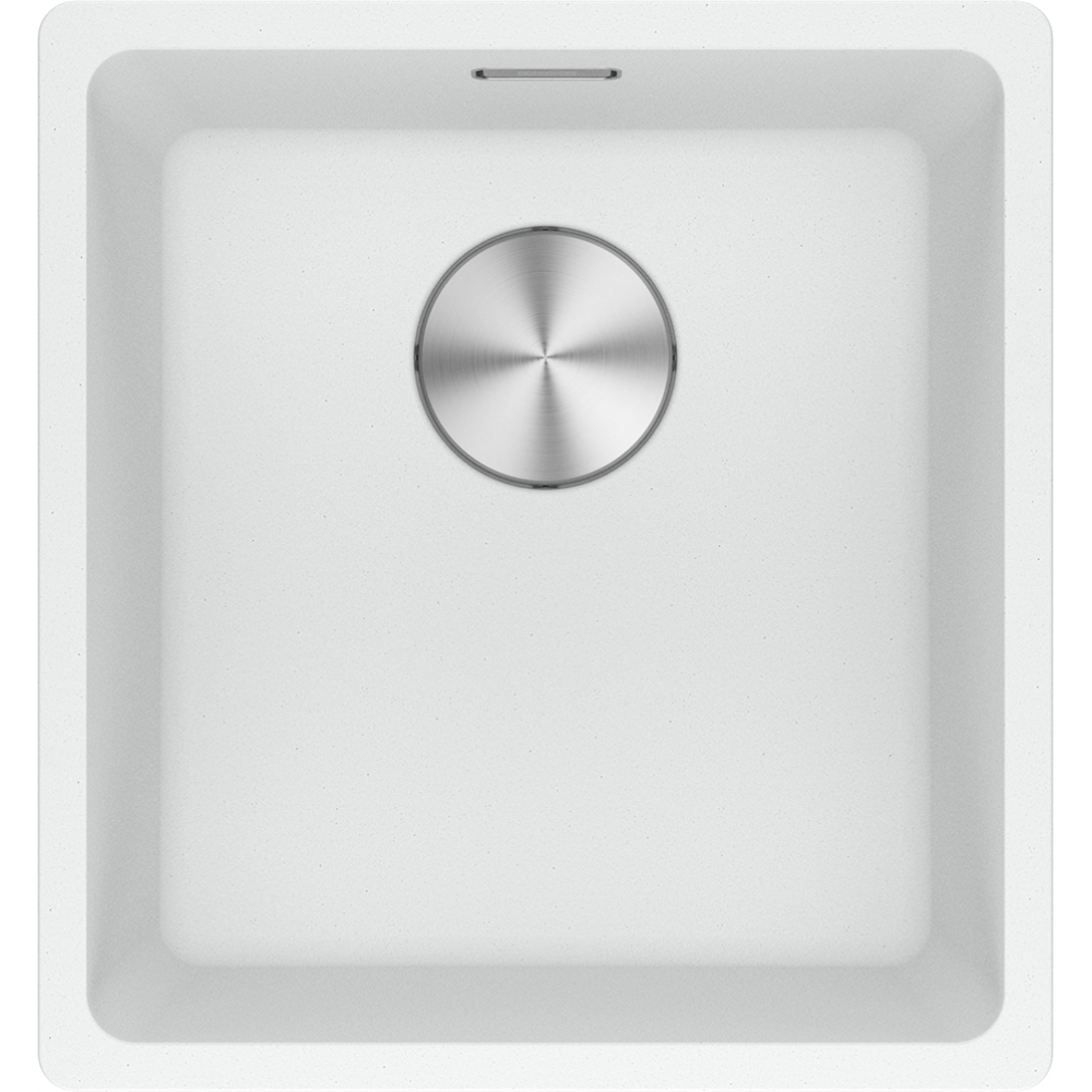 Franke Maris MRG 110-37 Granite Undermount 1 Bowl Polar White Kitchen Sink — dimensions drawing
