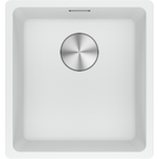 Franke Maris MRG 110-37 Granite Undermount 1 Bowl Polar White Kitchen Sink — dimensions drawing