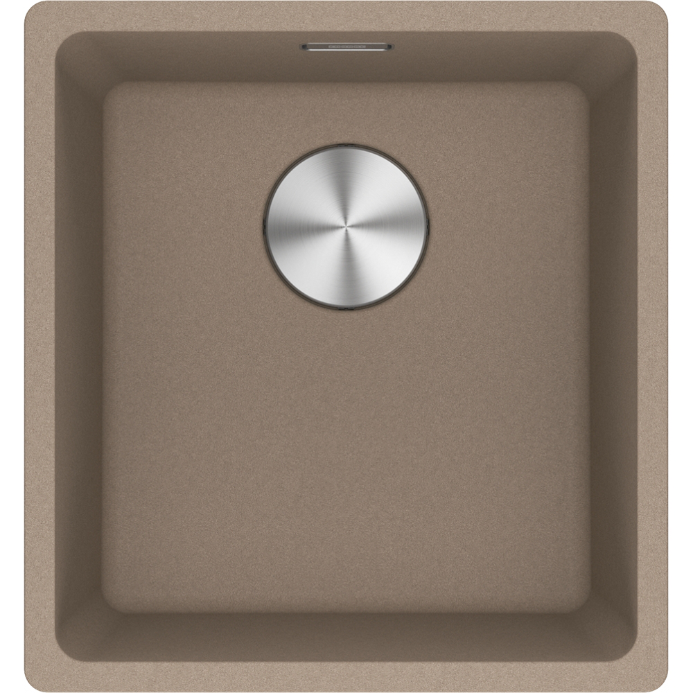 Franke Maris MRG 110-37 Granite Undermount 1 Bowl Oyster Kitchen Sink — dimensions drawing
