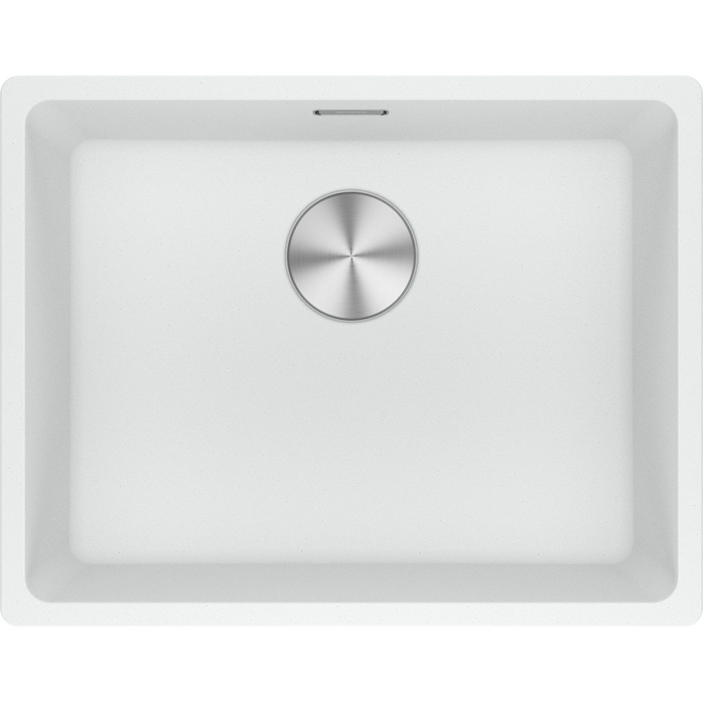 Franke Maris MRG 110-52 Granite Undermount 1 Bowl Polar White Kitchen Sink — dimensions drawing
