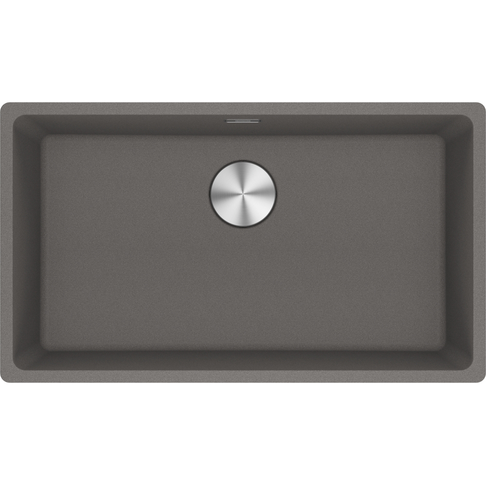 Franke Maris MRG 110-72 Granite Undermount 1 Bowl Stone Grey Kitchen Sink — dimensions drawing