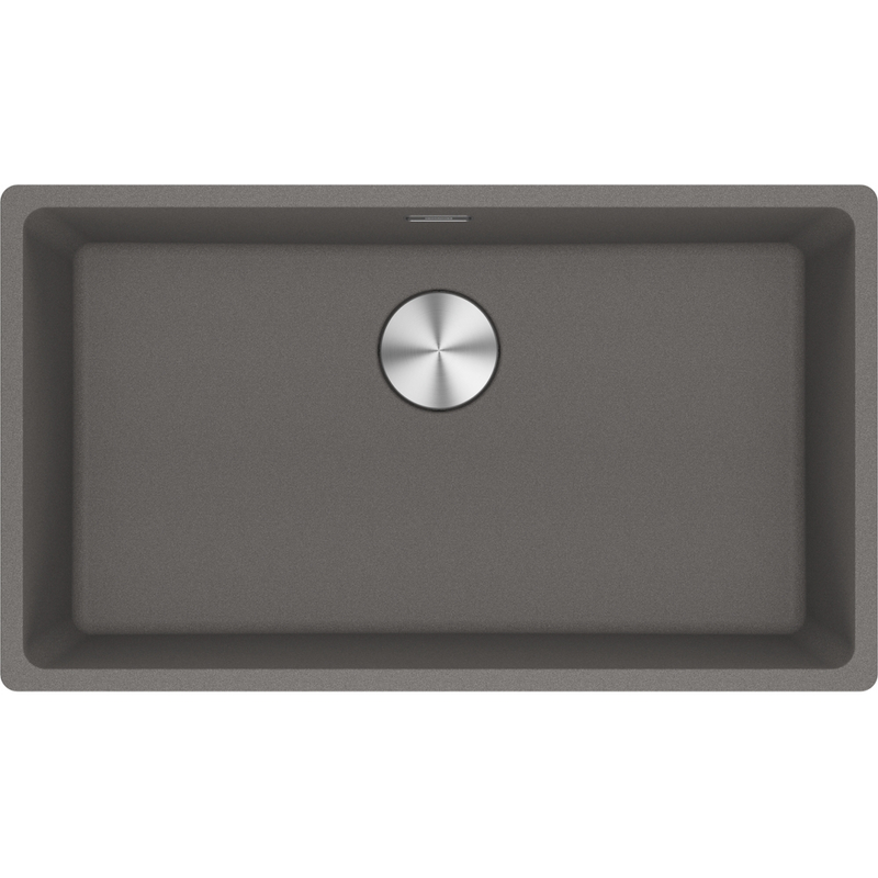 Franke Maris MRG 110-72 Granite Undermount 1 Bowl Stone Grey Kitchen Sink — dimensions drawing
