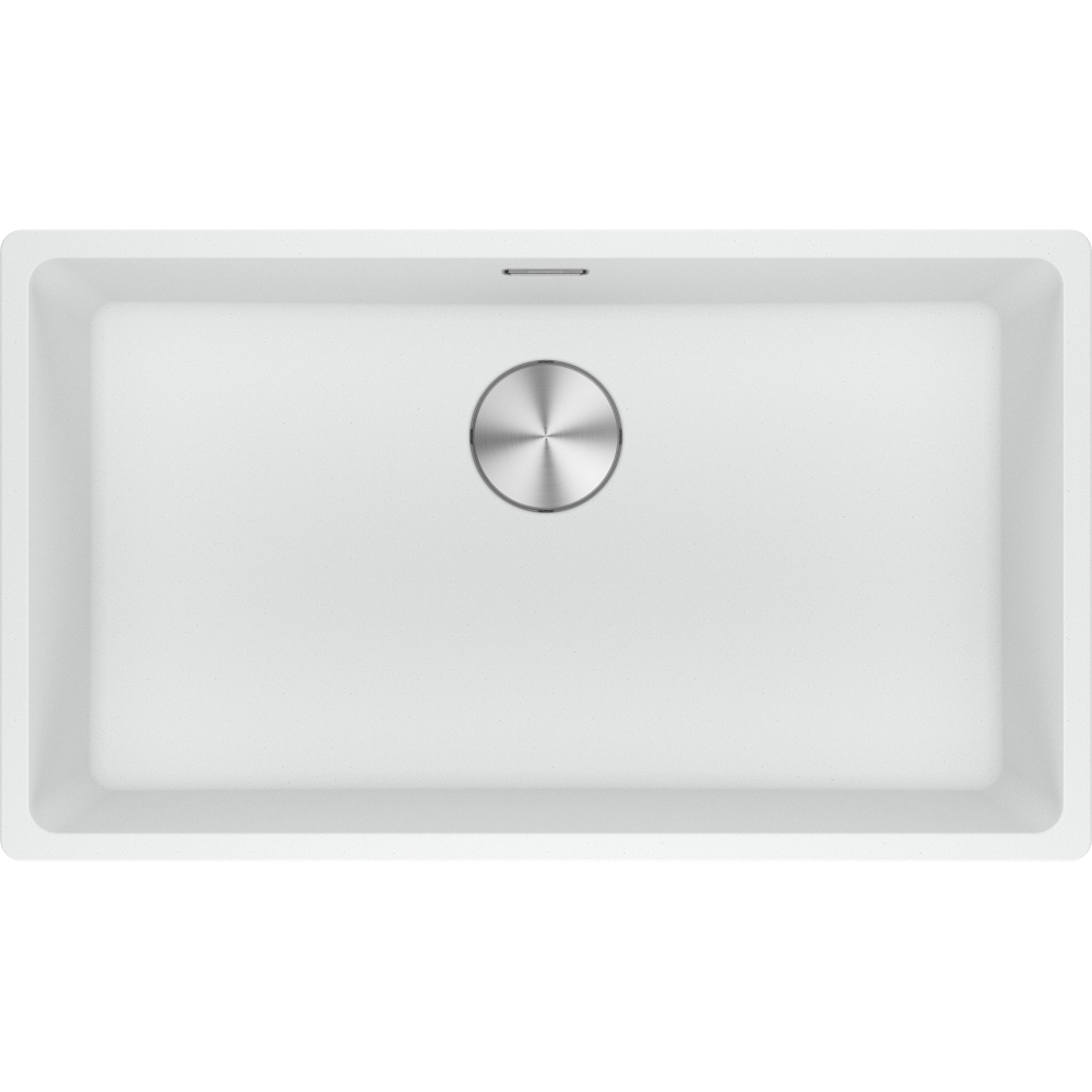 Franke Maris MRG 110-72 Granite Undermount 1 Bowl Polar White Kitchen Sink — dimensions drawing