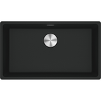 Franke Maris MRG 110-72 Granite Undermount 1 Bowl Matt Black Kitchen Sink — dimensions drawing