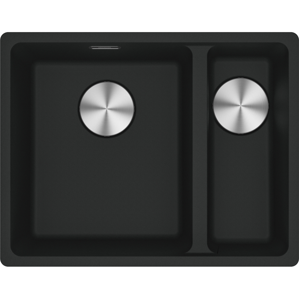 Franke Maris MRG 160 Granite Undermount 1.5 Bowl Matt Black Sink RHSB — dimensions drawing