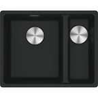 Franke Maris MRG 160 Granite Undermount 1.5 Bowl Matt Black Sink RHSB — dimensions drawing