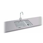 Carron Phoenix Haven 150 Granite 1.5 Bowl Polar White Kitchen Sink Inset — dimensions drawing