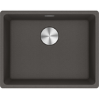 Franke Maris MRG 110-52 Granite Undermount 1 Bowl Slate Grey Kitchen Sink — dimensions drawing