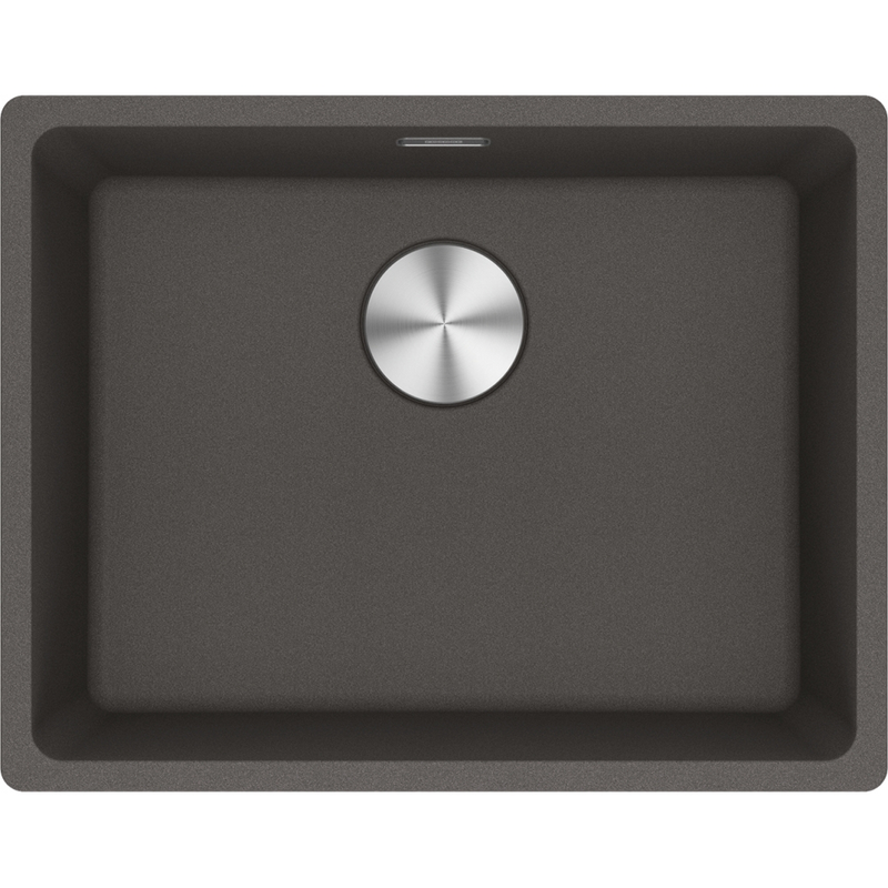 Franke Maris MRG 110-52 Granite Undermount 1 Bowl Slate Grey Kitchen Sink — dimensions drawing