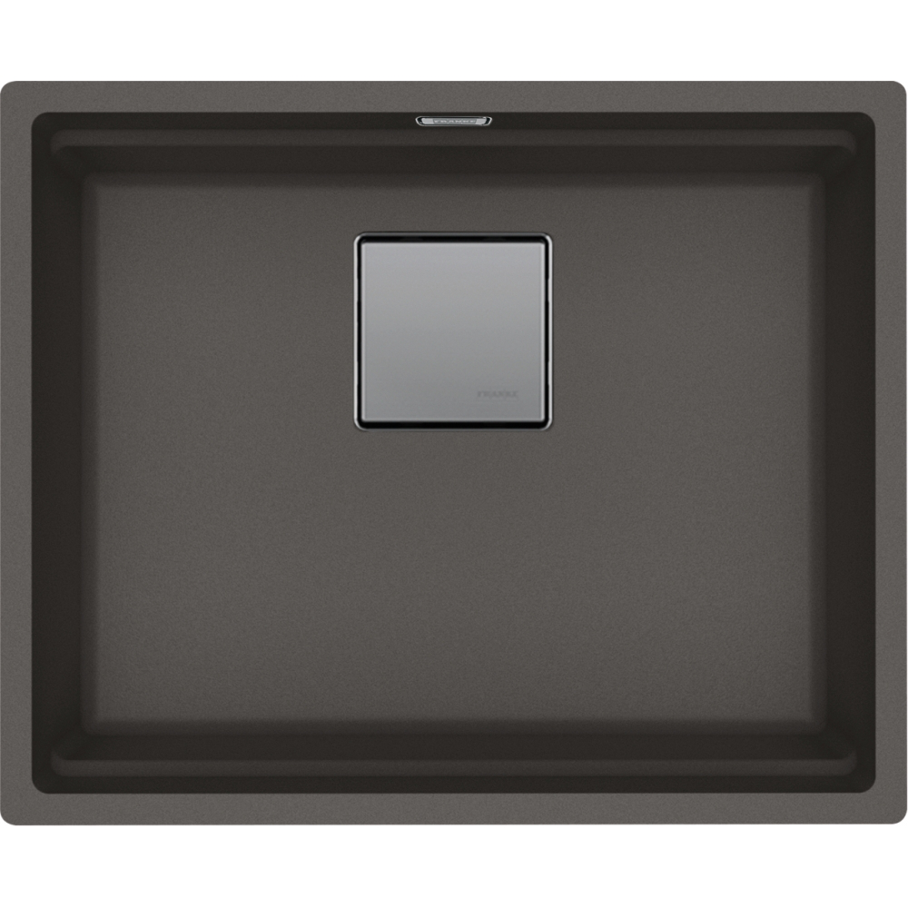 Franke Kubus KNG 110-52 Granite Undermount 1 Bowl Slate Grey Kitchen Sink — dimensions drawing